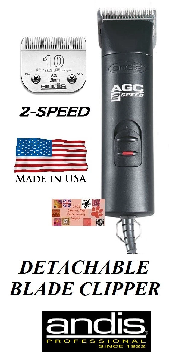 Andis AGC 2 Speed PET CLIPPER & ULTRAEDGE 10 BLADE*AGC2 HORSE CAT DOG GROOMING