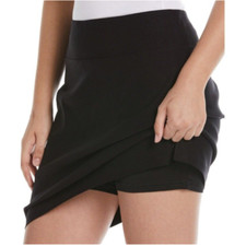 NWT Rafaella Comfort Skort Elastic Waist Casual Black Small