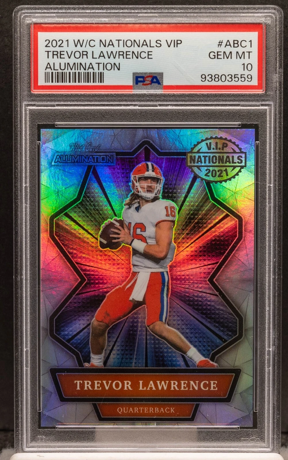 Trevor Lawrence Wild Card Nationals VIP #ABC1 Alumination