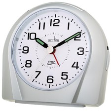 Image of Acctim Europa Analogue Alarm Clock Non Ticking Sweep Quartz Energy Efficient
