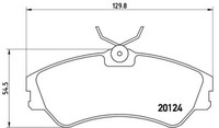 Brembo P 85 028 Bremsbelagsatz, Scheibenbremse FüR VW