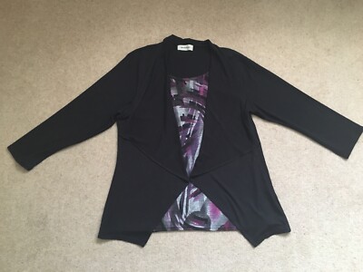 Ladies In Top And Waterfall Style (Size 18) Purple