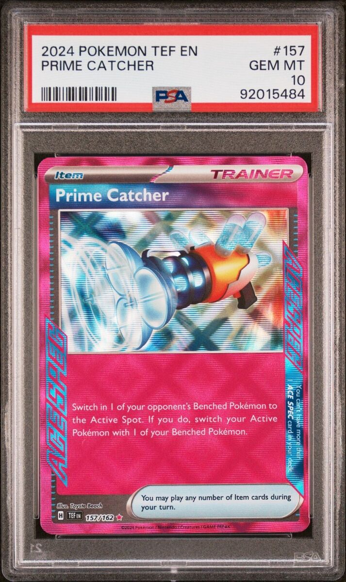 2024 Pokemon Temporal Forces Ace Spec Prime Catcher #157/162 2024 Pokemon Temporal Forces Ace Spec Prime Catcher #157/162
