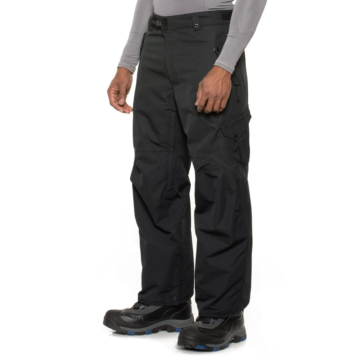 686 Snowboard Ski DEFENDER Cargo Black INSUALTED SNOW PANTS Mens