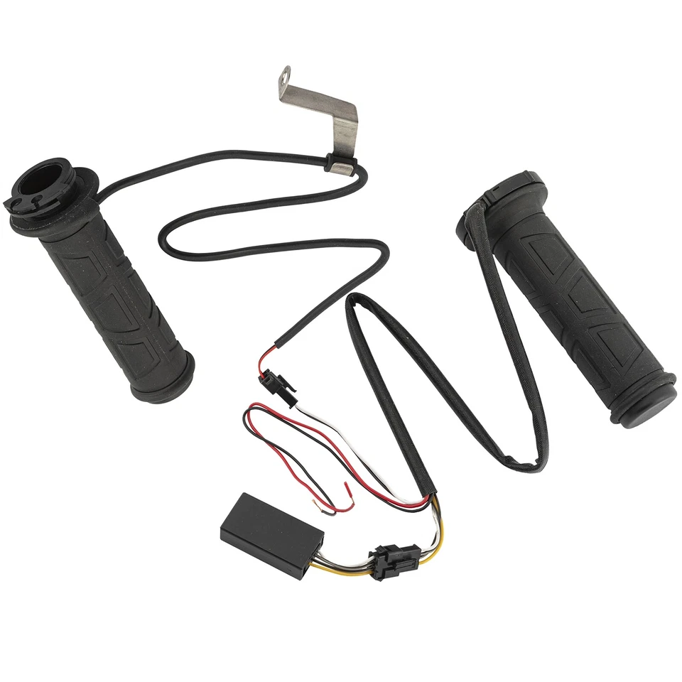 Paio Manopole Riscaldate Moto Gomma 12V Universali Elettrico Scooter A-Pro - Immagine 2 di 3
