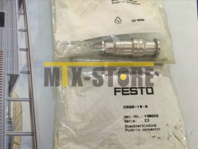 1pcs New Festo Brand new ones Push-In Fitting CRQS-10-8 130653