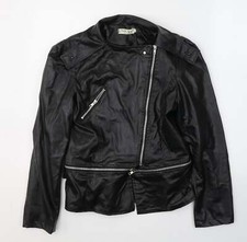 New Light Womens Black Jacket Size M Zip