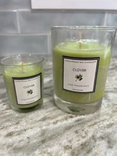 Chesapeake Bay Candle Clover High Fragrance One 7.1 oz and One 2.3 Oz NEW