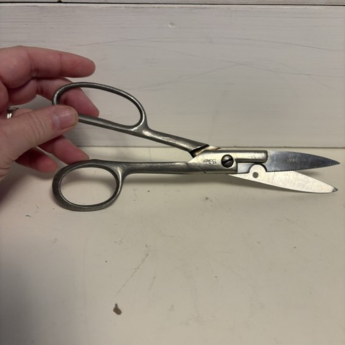 Antique Vintage Boker Stainless Steel Scissors 8 Inch Serrated Kitchen ...