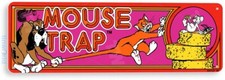 TIN SIGN Mouse Trap Arcade, 80's, Retro, Console, Marquee, Game Room Decor, C488