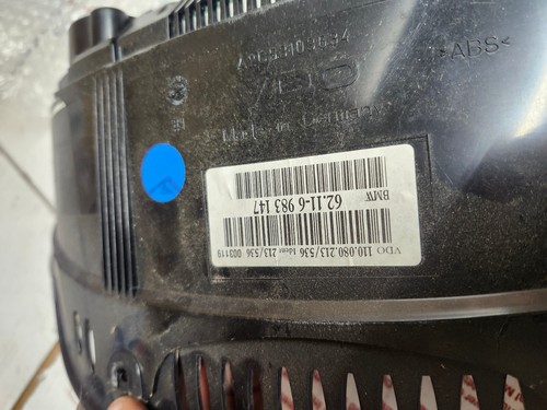 2006 BMW 550i Instrument Cluster SPEEDOMETER GAUGE 6983147 - Bild 3 von 3