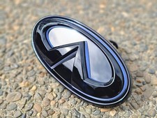For 2018-2024 Infiniti Q50 White Led All Black Emblem. For 2018-2024 Infiniti Q50 White Led All Black Emblem.
