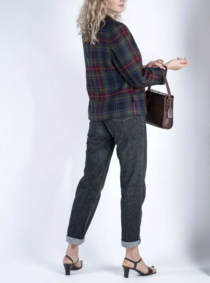 Blazer para mujer Austin Reed a cuadros mezcla de cachemir y lana, talla L, EE. UU. 12 Foto 4 de 4