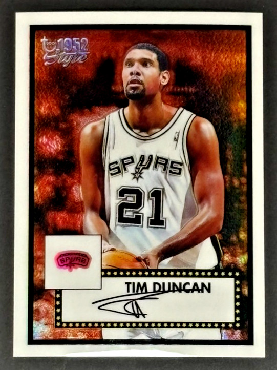 2005-06 Topps 1952 Style Chrome Refractor #29 Tim Duncan /299 Spurs HOF