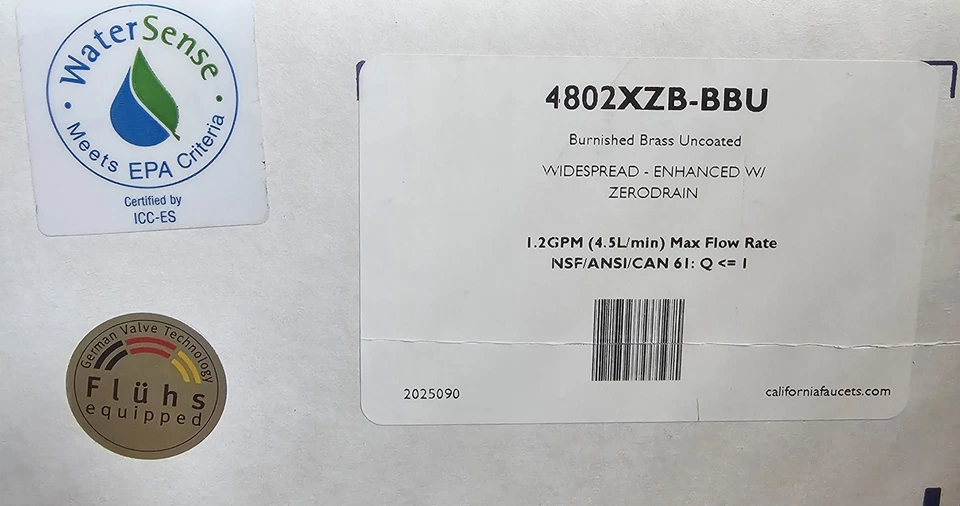 Grifo de cocina amplio con drenaje cero California Faucets Miramar 4802XZB-BBU Foto 4 de 4