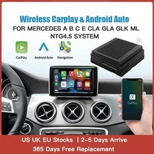 Wireless Carplay Android Auto for Mercedes Benz A B C E ML NTG4.5 System Becker