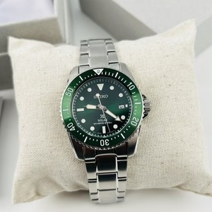 Seiko Prospex Sea SNE583 Solar Men's Green Dial Stainless Steel Watch New 38.5mm
