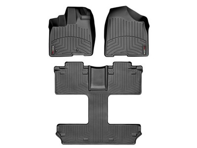 WeatherTech FloorLiner for 2011-2012 Toyota Sienna - Full Set, Black