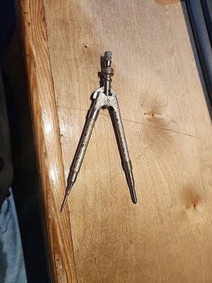 Antique Eagle Pencil Co NYC Compass Excellent