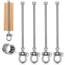 4 Pcs 1500LB SS 180  Heavy Duty Swing Hangers w/ Bearings for Hammocks/Porch