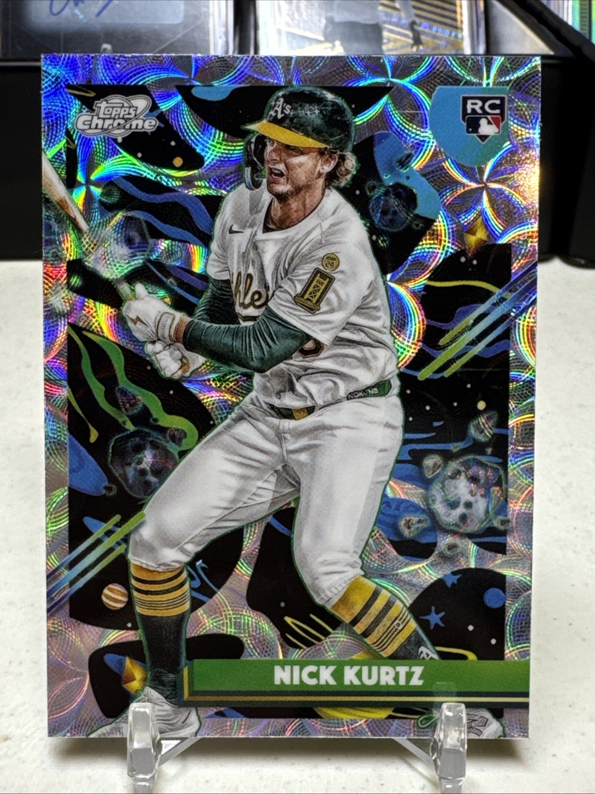 2025 Topps Cosmic Chrome Baseball Nick Kurtz #183 Nucleus Refractor (RC)
