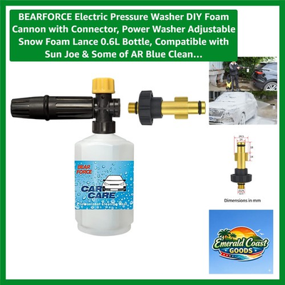#ad #ad Electric Pressure Washer Foam Cannon 0.6L Snow Foam Lance with 2200 PSI $25.99