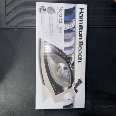 Hamilton Beach Full Size Retractable Cord Iron Auto Shutoff Black Model 14210 {J