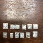 10 - .925 Sterling Silver Franklin Mint World Stamps ~ 10 grams total