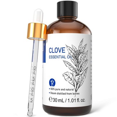 HIQILI 1 Fl Oz Clove Oil for Teeth and Gums, Oral 1.01 (Pack of 1) 