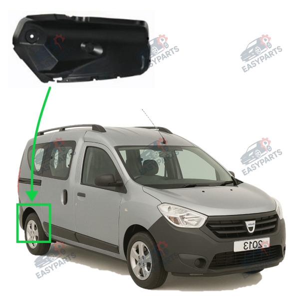 Radlauf StoßStange Locaro Hinten Rechts FüR Dacia Dokker Ab 2012-image