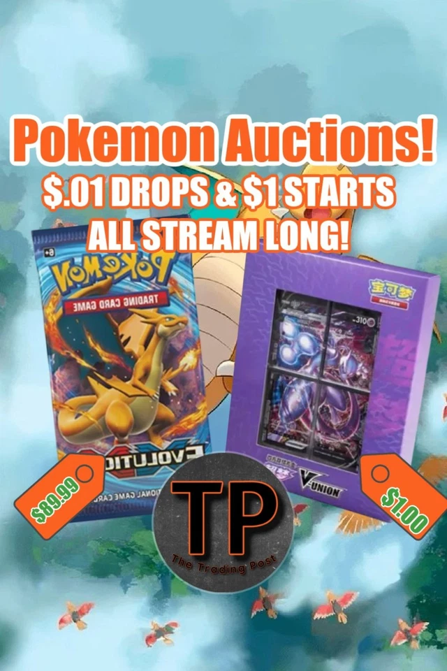 $1 Start Pokemon Auctions | Packs, Bundles, Boxes w/ Katie & Naomi