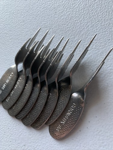 Juego 8 soportes de metal vintage Cornstix SS maíz en la mazorca - Imagen 9 de 10