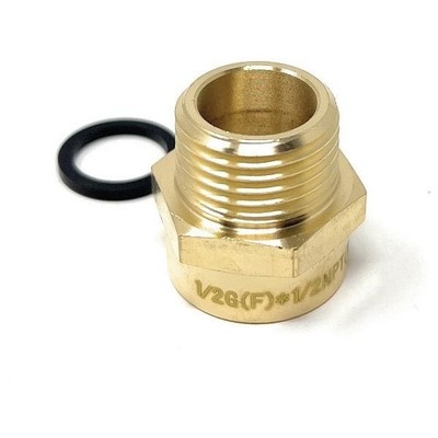 British BSPP G 1/2'' Female to NPT 1/2'' Male Pipe Fitting Brass Adapter Lead Free