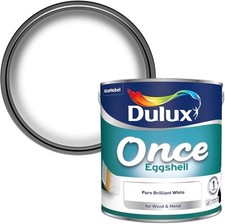 Dulux Once Pure Brilliant White | High Opacity One Coat Gloss Paint