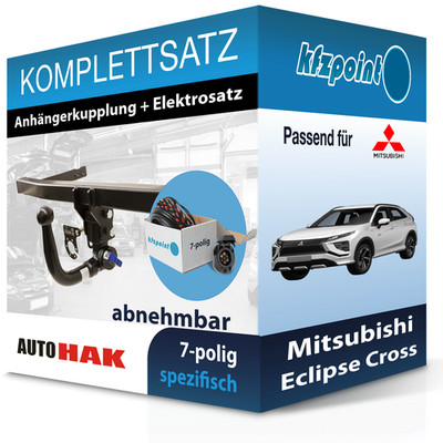 AUTO HAK Anhängekupplung abnehmbar und E-Satz für Mitsubishi Eclipse 17- neu