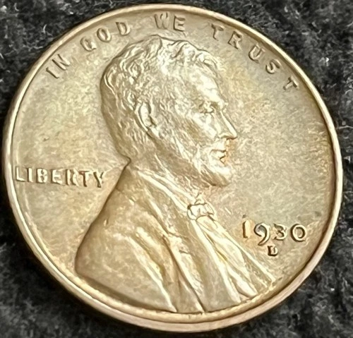 1930-D Lincoln Wheat Cent Slight  Mint Luster BU