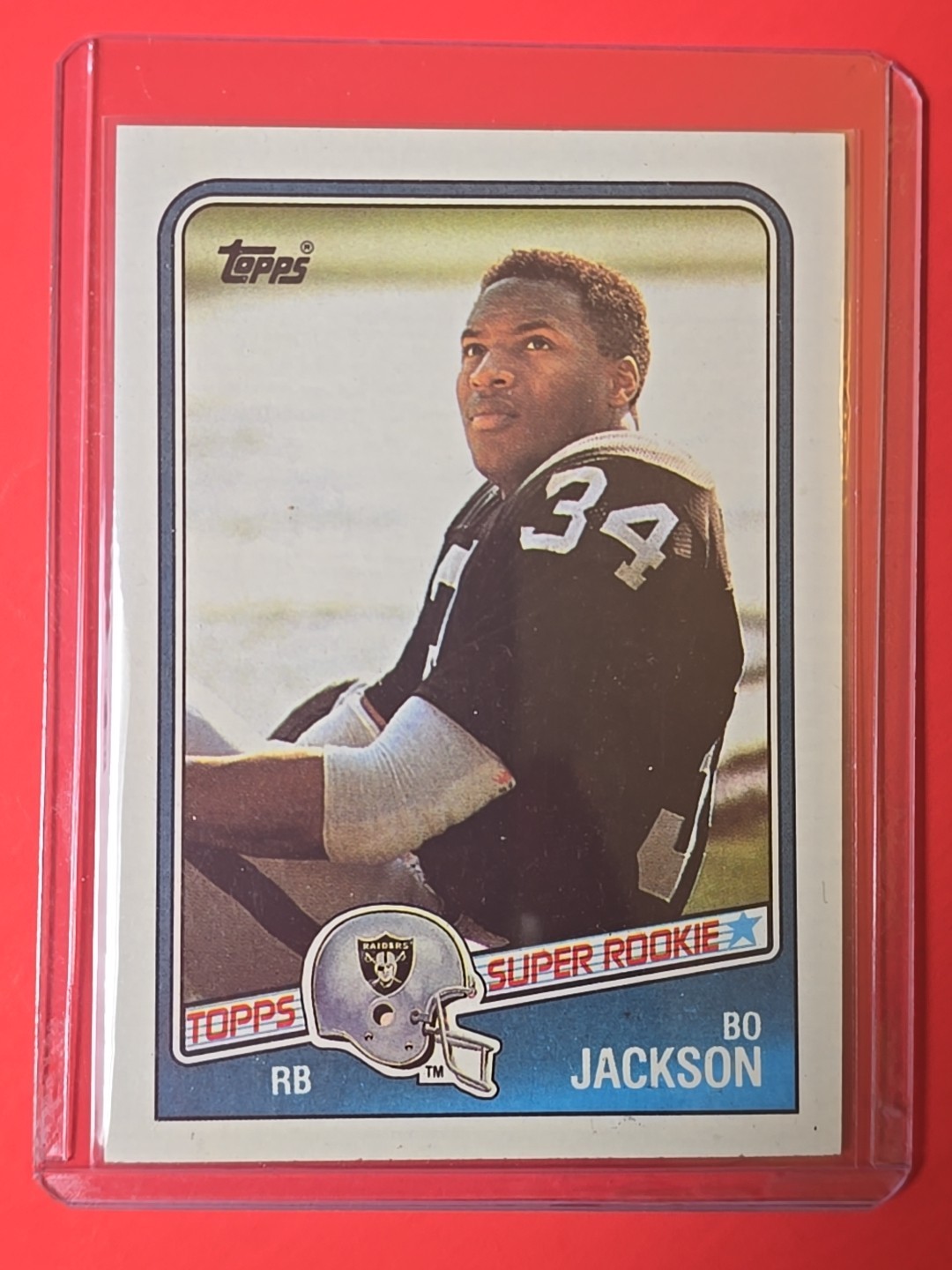 🔥1988 Topps Bo Jackson Super Rookie Card #327 Oakland Raiders 🏈