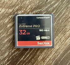 32G SanDisk Extreme Pro CompactFlash Memory Card - 160MB/s UDMA 7
