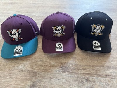 Anaheim Ducks Caps 47 Brand MVP DP, Captain Schwarz, Rot, Türkis