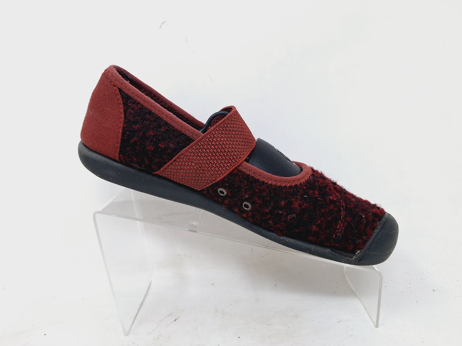 Scarpe slip on Keen donna Siena lana Mary Jane rosse taglia 7