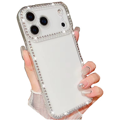 Handyhülle Glitzer Hülle Handy Schutz Case Strass Klar Kameraschutz Luxus Bling