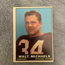 1961 TOPPS WALT MICHAELS CLEVELAND BROWNS #75