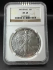 2005 American Silver Eagle MS 69 NGC