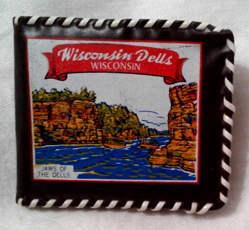 Vintage Wisconsin Dells Child's Plastic Wallet