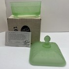 Tiara Exclusives Honey Bee Candy Dish Frosted Chantilly Green W Lid — photo 1