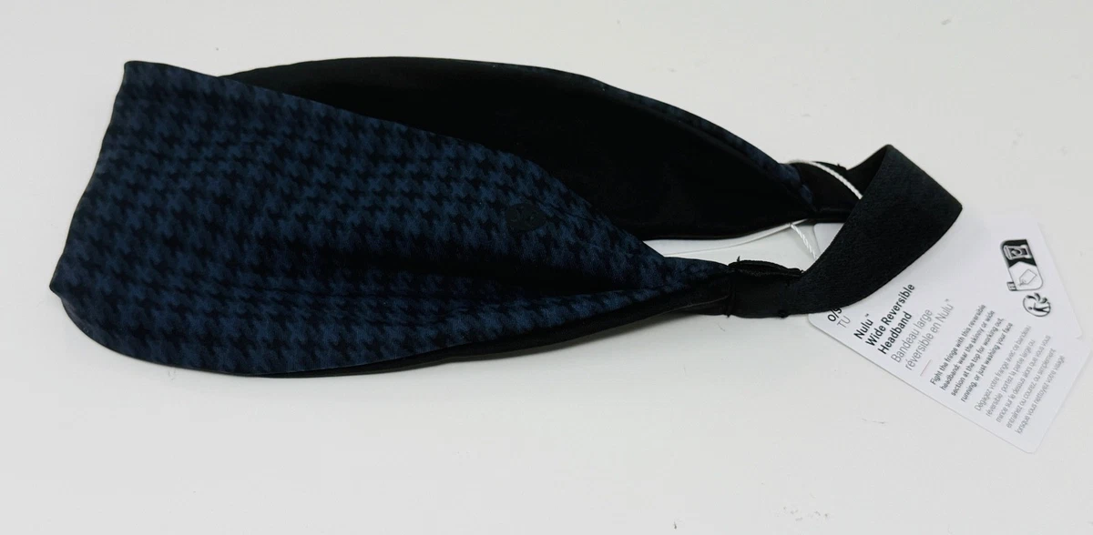 Lululemon Black & White Plaid Knot Headband NWT Plaid Twist Headband main image 2