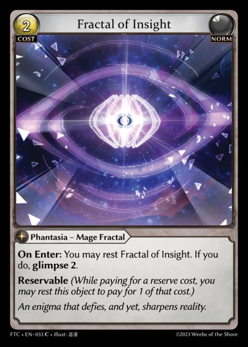 Fractal of Insight - FTC EN-033 - x1 - C - NM - Foil - Grand