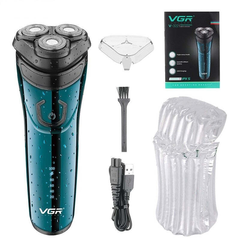 Electric Usb Rechargeable Waterproof Shaving Razor For Men - Picture 8 of 12