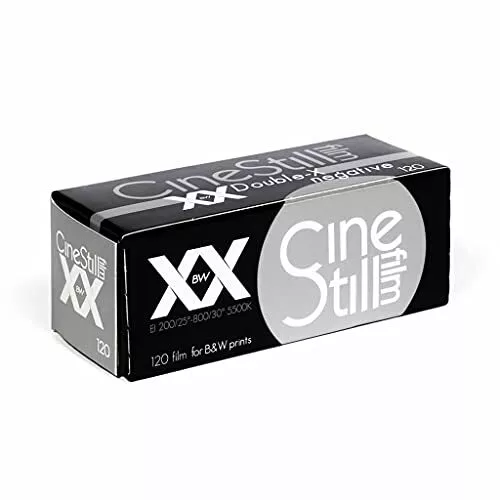 CineStill BwXX Double-X Black & White Negative Film, ISO 250 - 120 Size