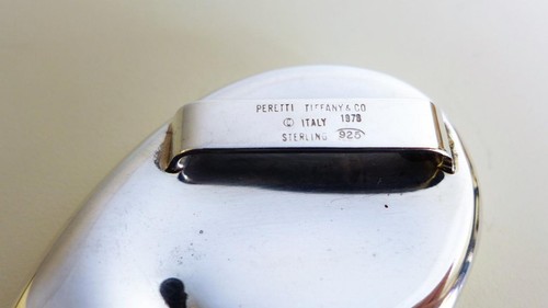 TIFFANY & CO 925 PERETTI STERLINGSILBER GROSSE HERZ GÜRTELSCHNALLE ITALIEN 1978 - Bild 6 von 7